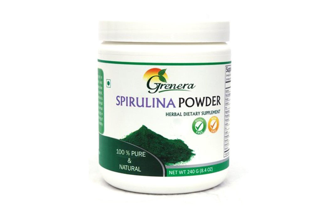Grenera Spirulina Powder    Plastic Jar  240 grams